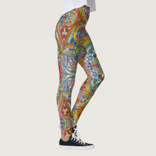 Oriental Watercolor Pattern IV + your ideas Leggings