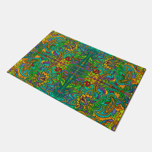 Oriental Watercolor Pattern V + your ideas Doormat