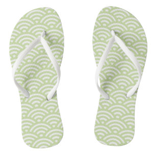 Oriental wave background flip flops