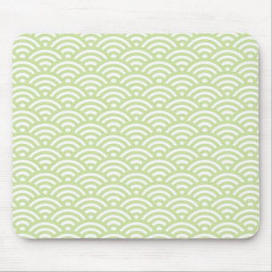 Oriental wave background mouse mat