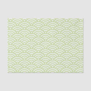 Oriental wave background tissue paper