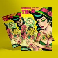 Oriental Witch Retro Comics