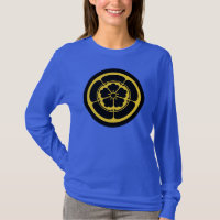 Oriental Yellow Black Oda Japan Mon Kamon Art
