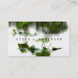 ©Oriental Zen Nature Photography Pond Lily Pads Business Card