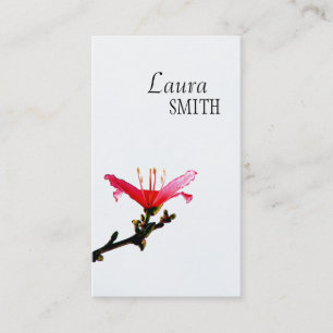 ©Oriental Zen One Single Beauty Floral Flower Business Card