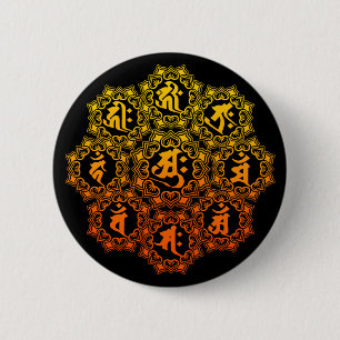Oriental zodiac 6 cm round badge