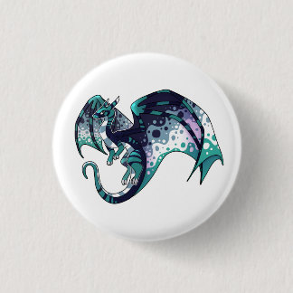 Orientated AroAce Pride Dragon 3 Cm Round Badge