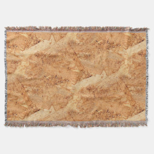 orientated strand board - OSB seamless pattern Throw Blanket