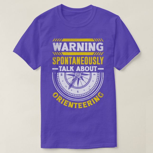 Orienteer Runner Running Orienteering Funny T-Shirt (Design Front)