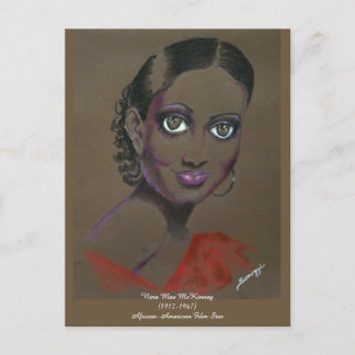 Orig Art/Black Filmstar Nina Mae McKinney Postcard