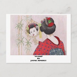 Orig. Art--Geisha Girl Post Card