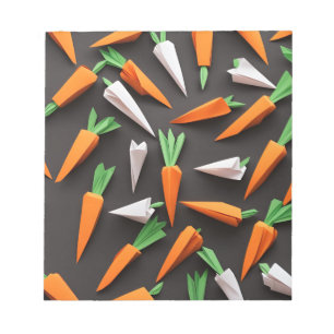 Origami Art -Pint-sized Perfection: Carrots Notepad