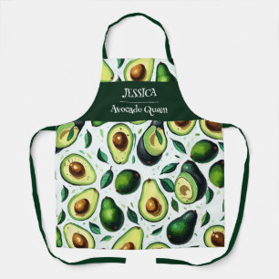 Origami Avocado Acrylic Pattern Personalised Apron