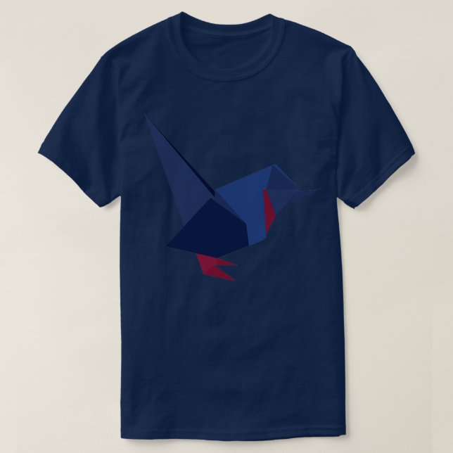 ORIGAMI BIRD VECTOR T-Shirt (Design Front)