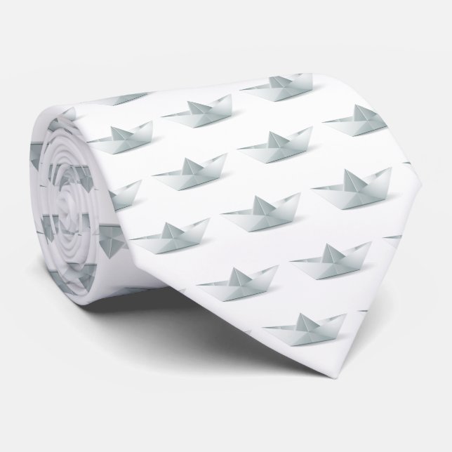 Origami Boat Tie (Rolled)