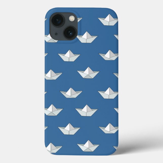 Origami Boats On The Water Pattern Case-Mate iPhone Case (Back)