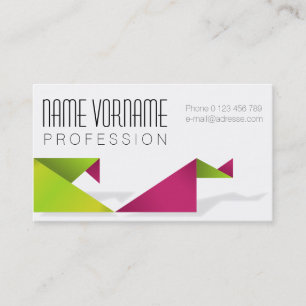 origami business card