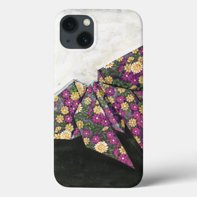Origami Butterfly on Floral Paper Case-Mate iPhone Case (Back)