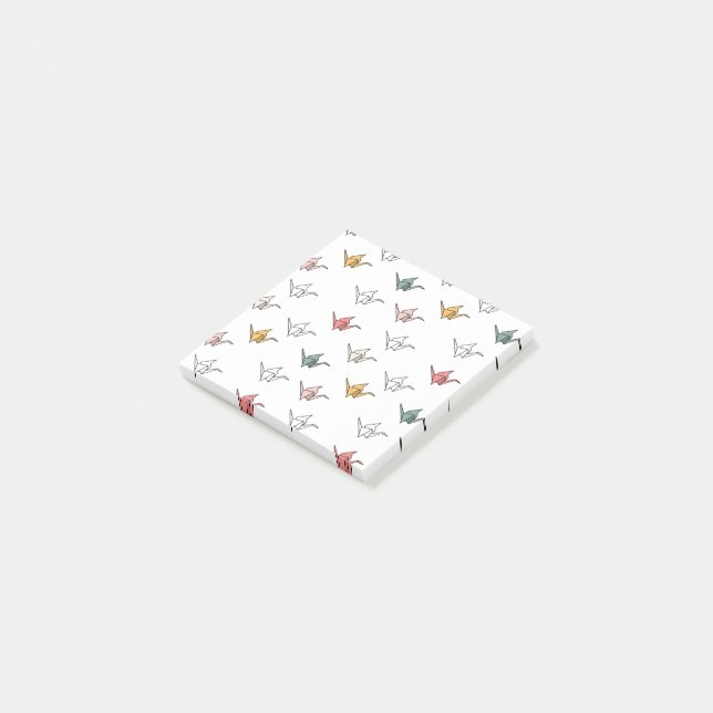 Origami Calm - Crane Post It Notes (Angled)