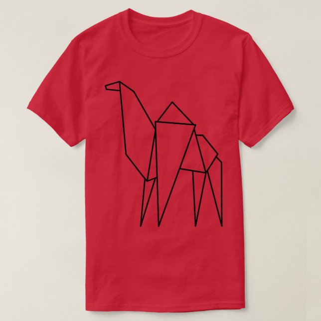 Origami Cammel T-Shirt (Design Front)