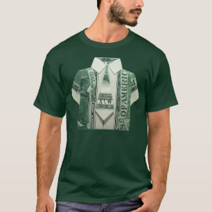 Origami Cash Money Dollars Business Ceo Texture Bo T-Shirt