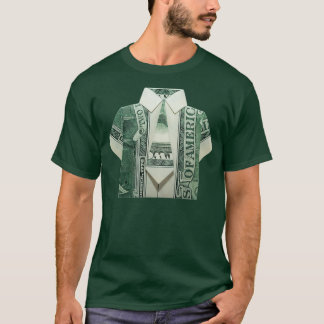 Origami Cash Money Dollars Business Ceo Texture Bo T-Shirt