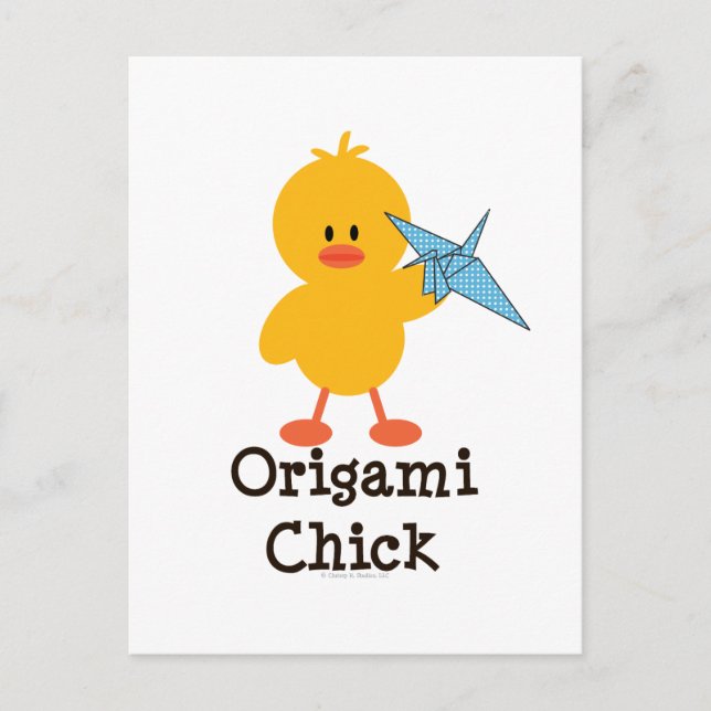 Origami Chick Postcard (Front)
