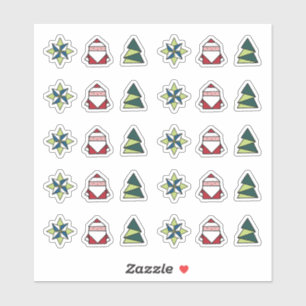 Origami Christmas stickers