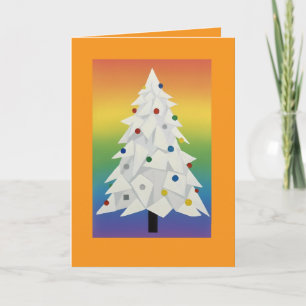 Origami Christmas Tree Folded Card