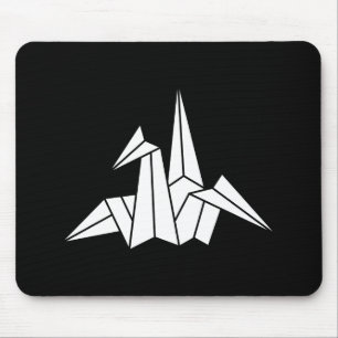 Origami crane mouse mat