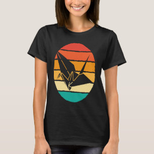 Origami Crane Retro Orizuru T-Shirt