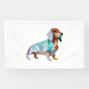 Origami Dachshund Banner