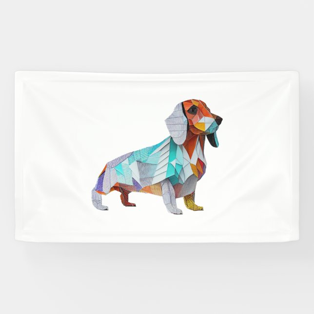 Origami Dachshund   Banner (Horizontal)