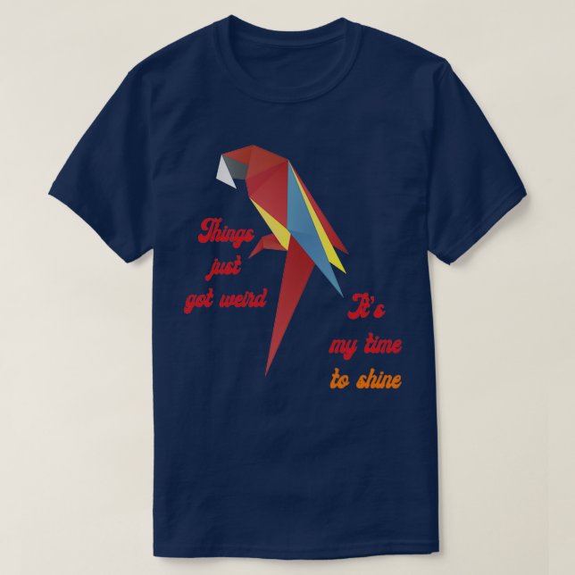 Origami day parrot origami T-Shirt (Design Front)