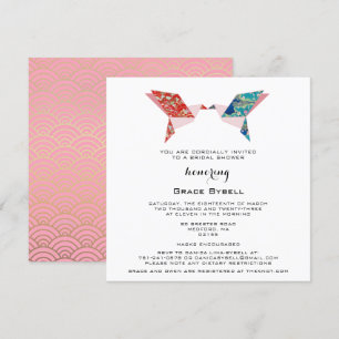 Origami Doves   Bridal Shower Invitation