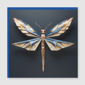 origami dragonfly magnetic invitation
