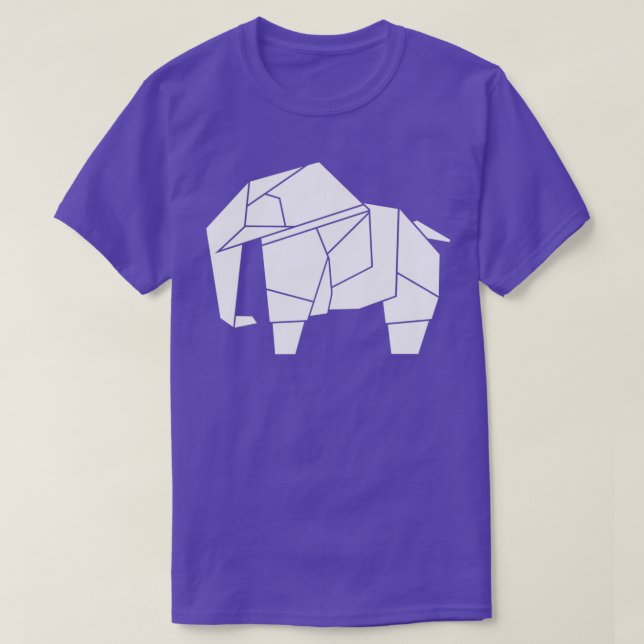 Origami Elephant 30 T-Shirt (Design Front)