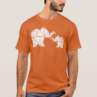 Origami Elephants Animalrainer Gift family T-Shirt