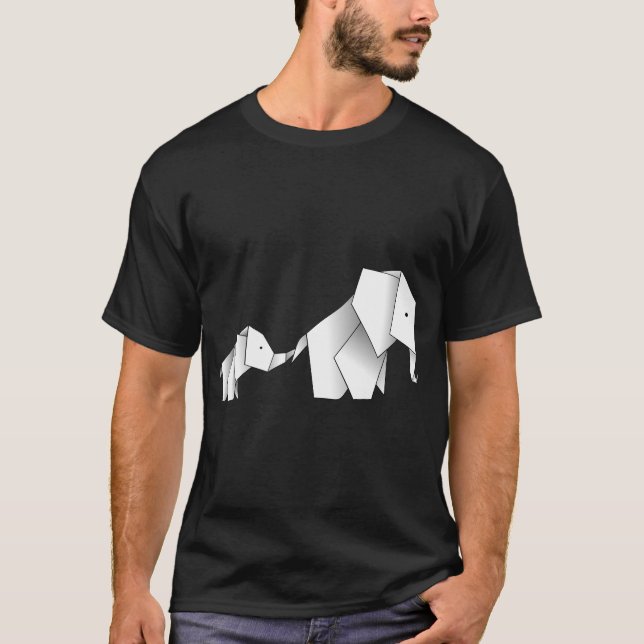 Origami Elephants T-Shirt (Front)