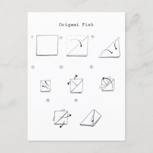 Origami Fish Postcard
