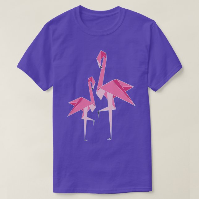 Origami Flamingo 4 T-Shirt (Design Front)