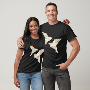 origami floral bird T-Shirt