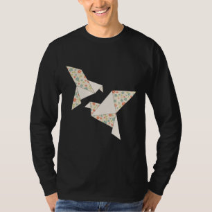 origami floral bird T-Shirt