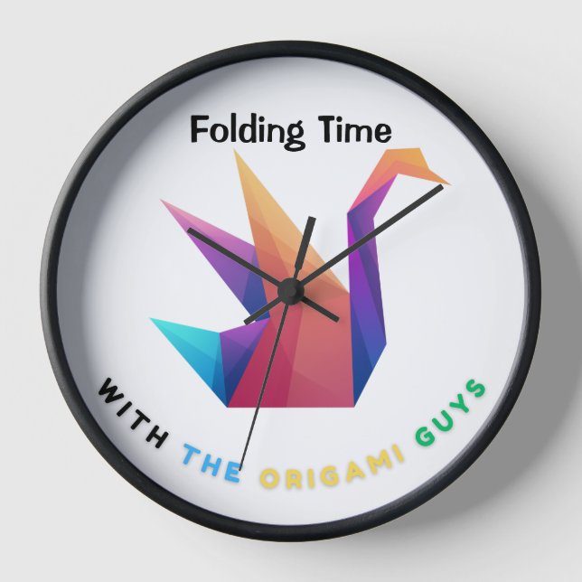 Origami 'Folding Time' Clock (Front)