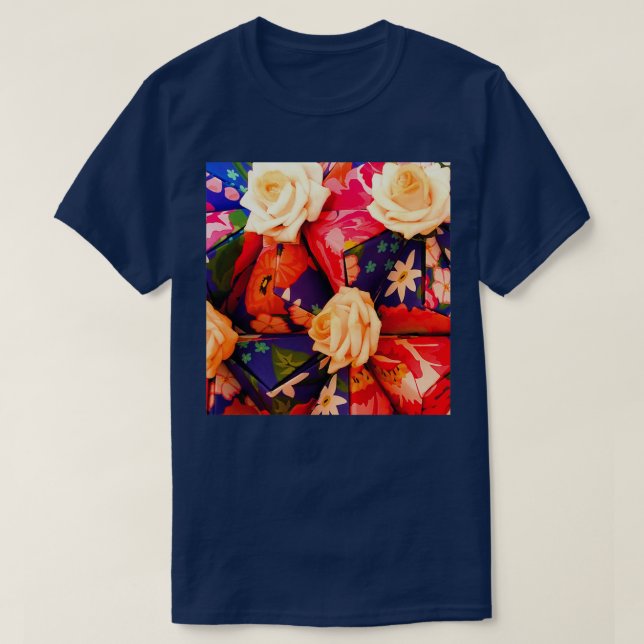 ORIGAMI FOLDS AND ROSES 1 T-Shirt (Design Front)