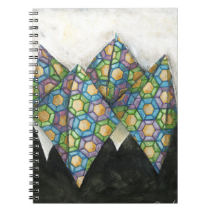Origami Fortune Teller on Geometric Paper Notebook