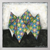 Origami Fortune Teller on Geometric Paper