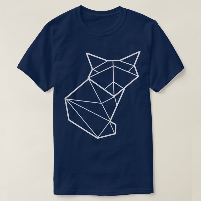 Origami Fox Artist T-Shirt (Design Front)
