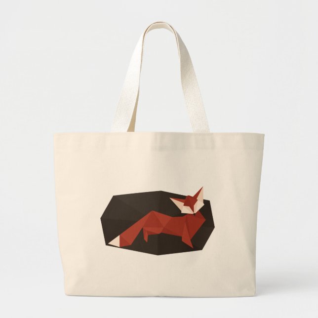 Origami Fox Jumbo Tote (Front)