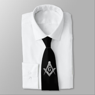 Origami freemasonry symbol tie